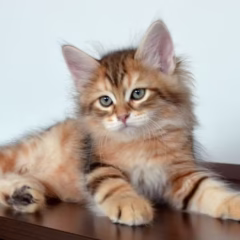 siberian kitten for adoption black gold marble male